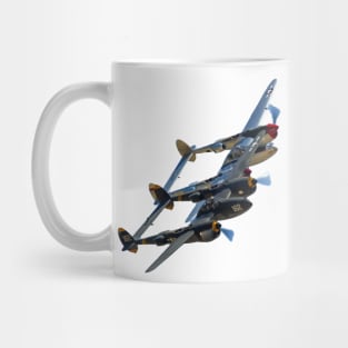 P-38s Formation Overlapped no background Mug